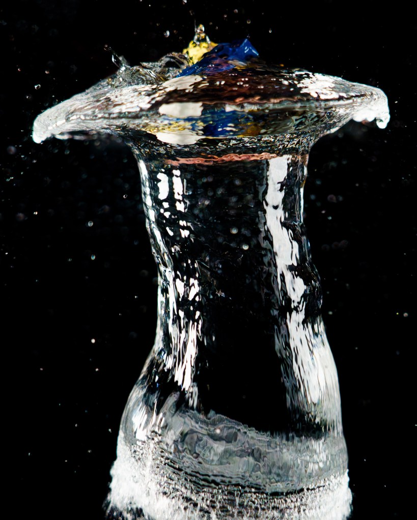 Waterbomb Lego man photograph