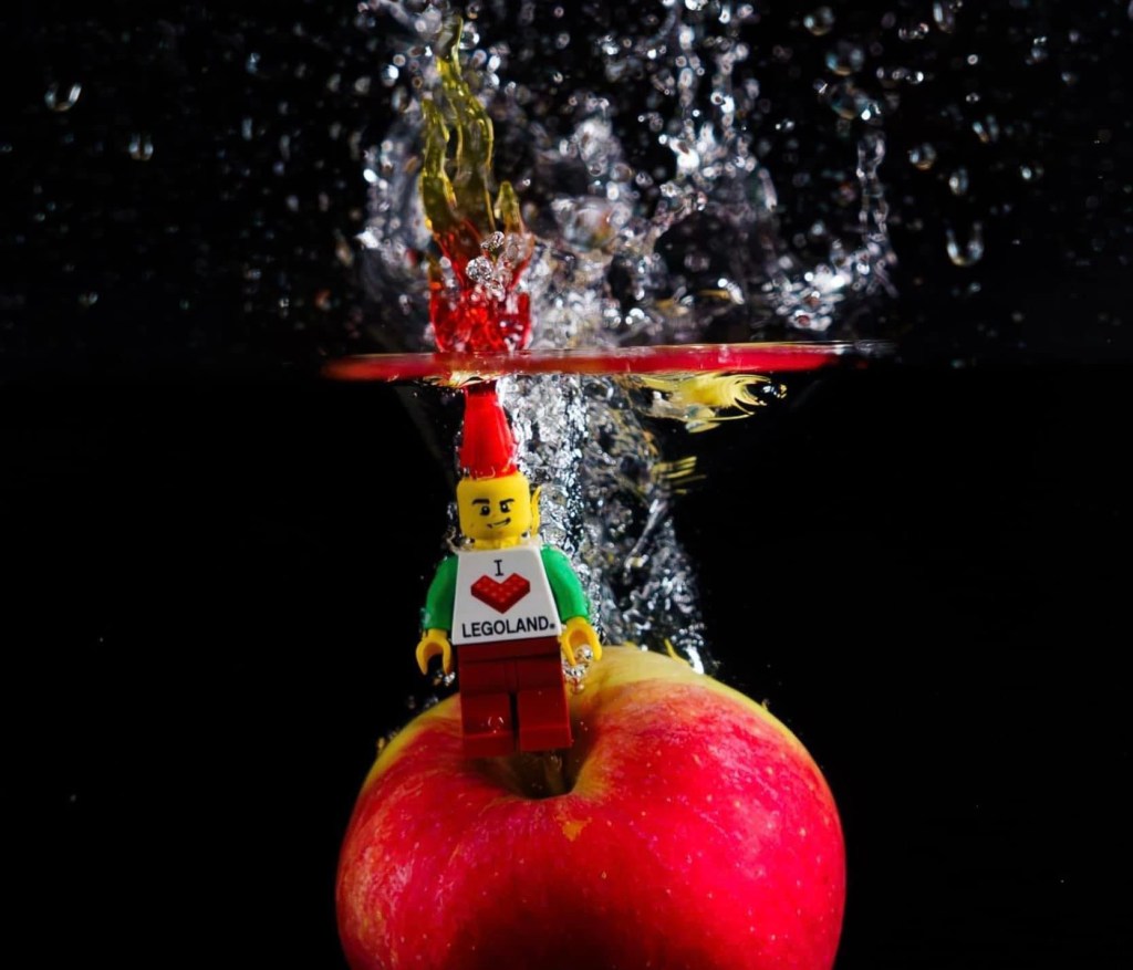 Splash art Lego man photograph