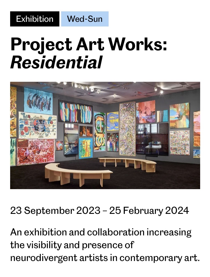 Project Art Works: Residential 23 September-25 February 2024