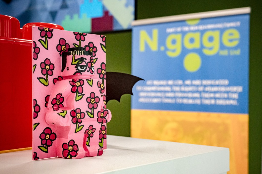 A Lego statue from the 2025 exhibition